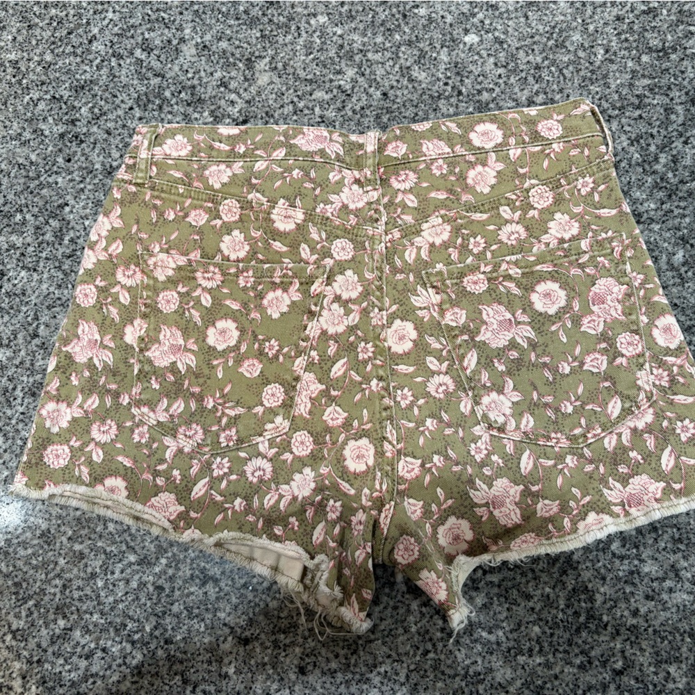 Jessica Simpson Pink Floral Jean Shorts